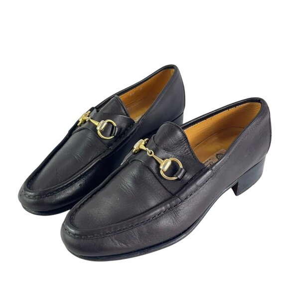 GUCCI Brown Leather Horsebit Men\'s Loafers Made in Italy Marked as 39M - 5.5US main image 7